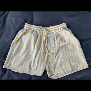 Linen striped 80s shorts 5” inseam